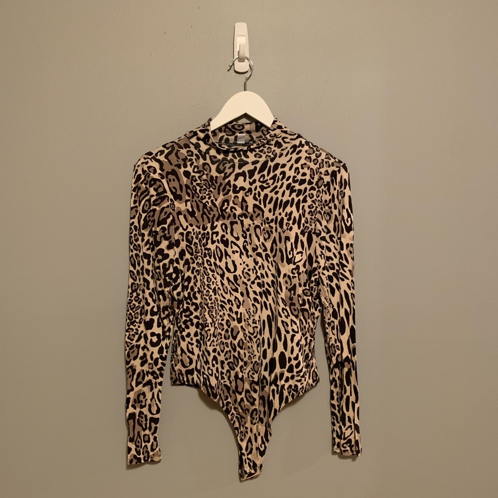 Bar III Leopard Print Bodysuit